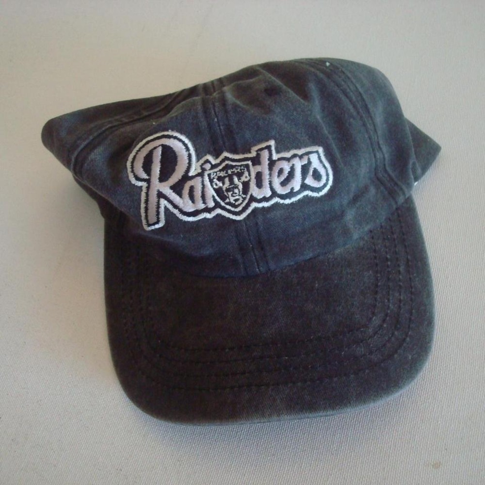 RAIDERS PONYTAIL WOMENS PHAT CAP VINTAGE Y2K 00S S4